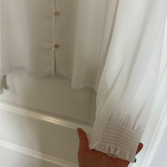 Wilfred sheer white blouse - Picture 4 of 6